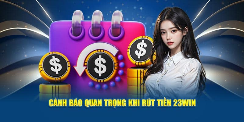 Cảnh báo quan trọng khi rút tiền 23WIN